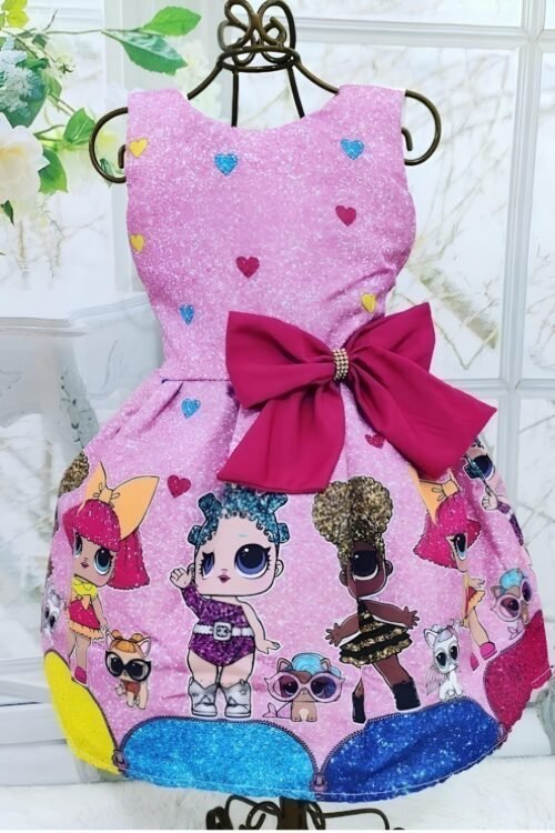 RODADO BUSTO ESTAMPADO - BONECA LOL CONFETE