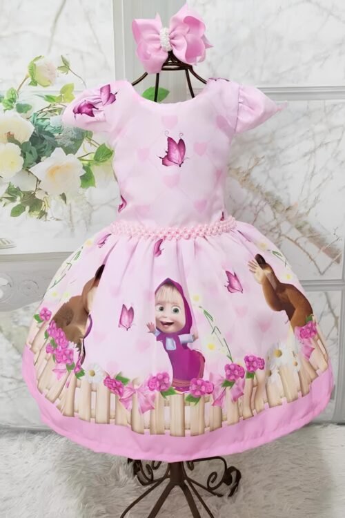 Vestido Rodado Pérola Luxo – Masha e o urso