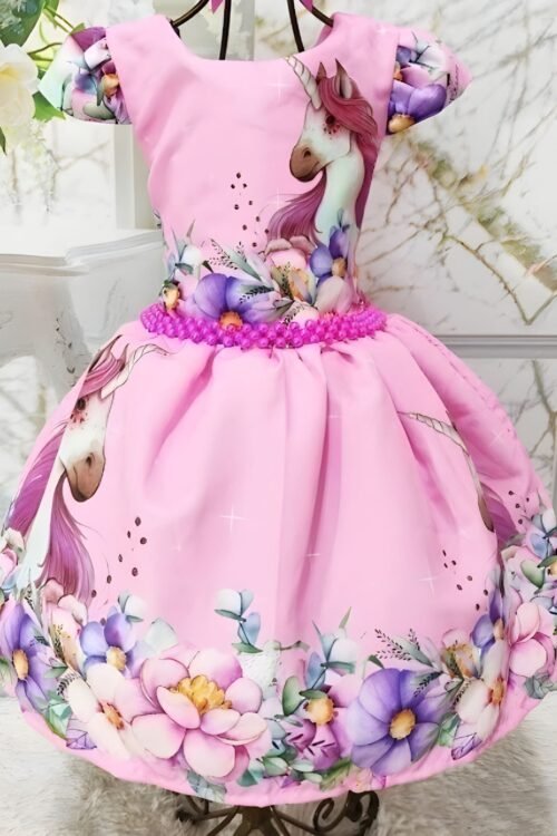 Vestido Rodado Pérola Luxo – Unicórnio