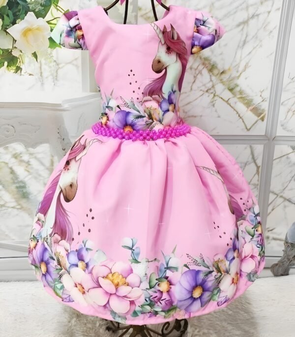 Vestido Rodado Pérola Luxo – Unicórnio