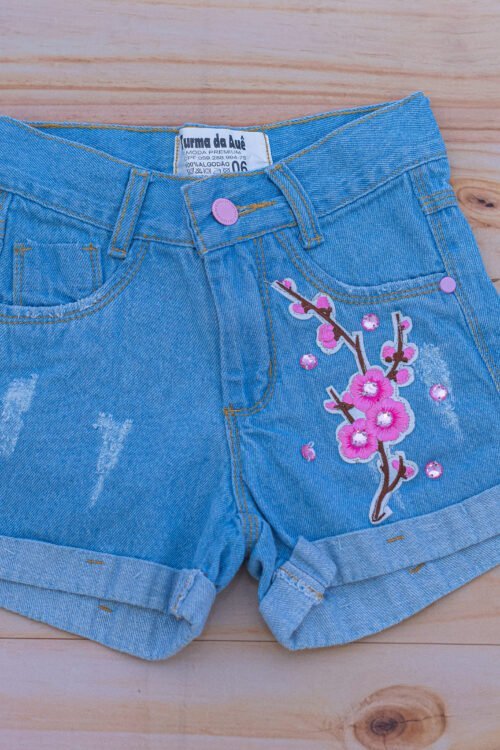 SHORT JEANS - FLOR