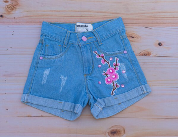 SHORT JEANS - FLOR