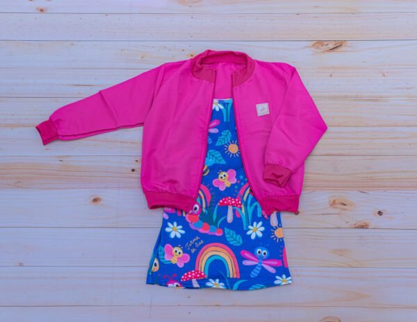 VESTIDO + BOMBER + VESTIDO BONECA - ABELHA