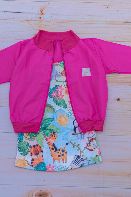 VESTIDO + BOMBER + VESTIDO BONECA - SAFARI