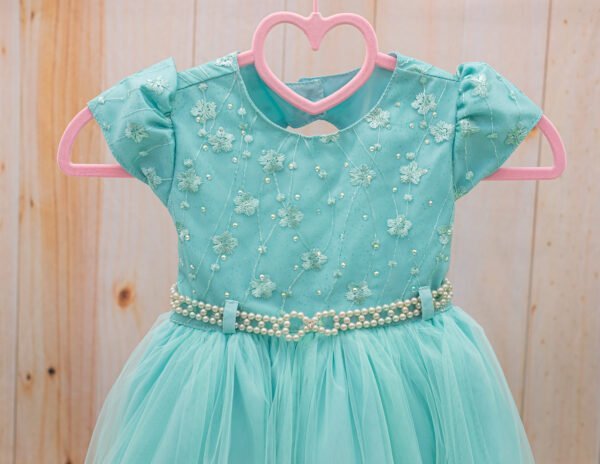 Vestido luxo verde água - Image 2