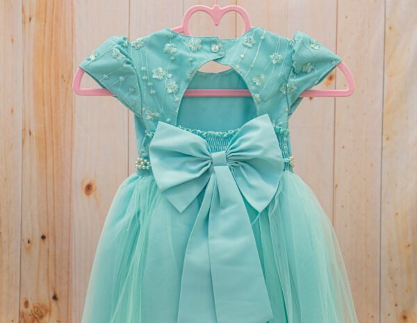 Vestido luxo verde água - Image 3