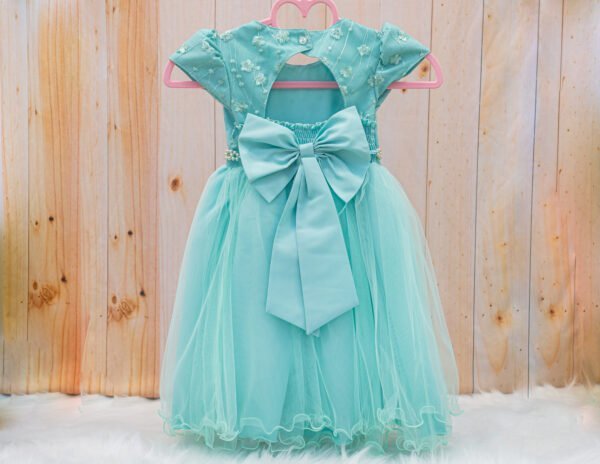 Vestido luxo verde água - Image 4