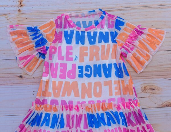 Vestido em tule - Letras - Image 2