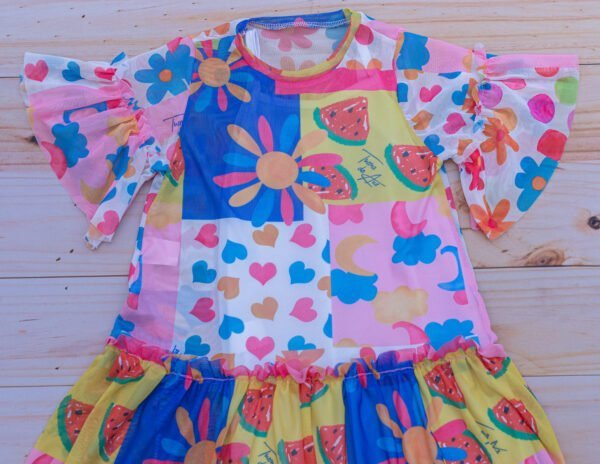 Vestido em tule - Melancia - Image 2