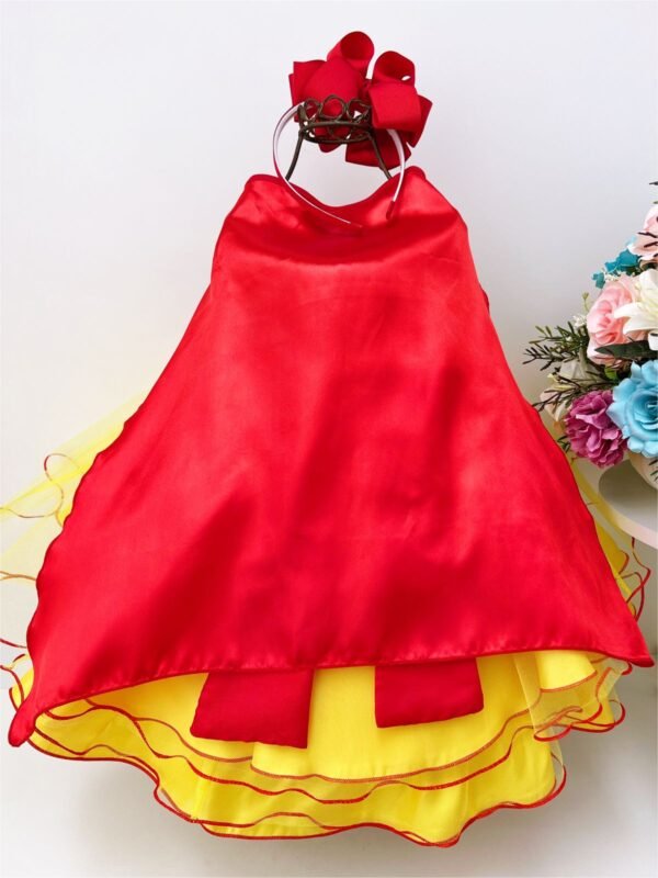 Vestido Infantil Branca de Neve C/ Capa - Image 3