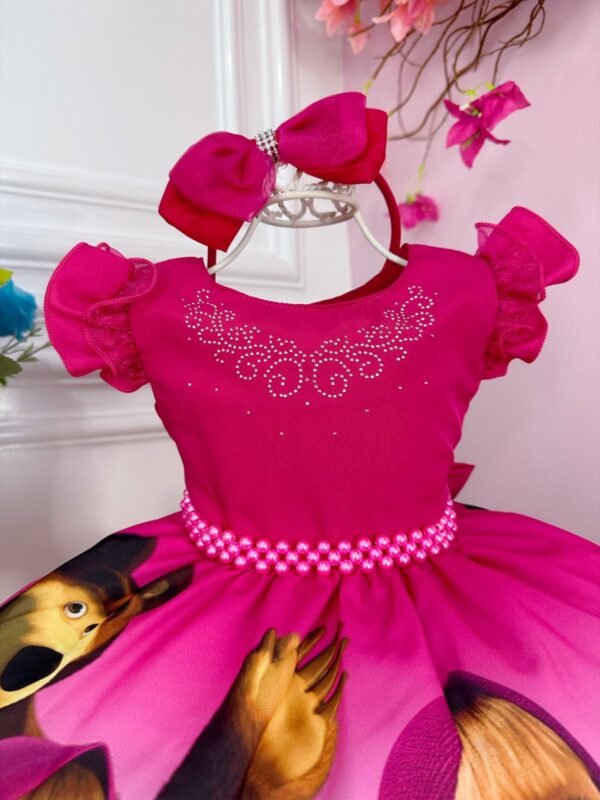 Vestido Infantil Masha e o Urso na Floresta - Image 3