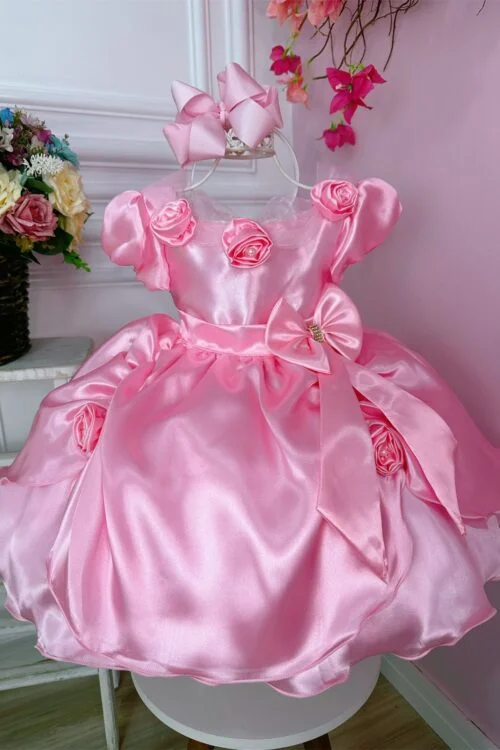 Vestido Infantil Princesa Aurora