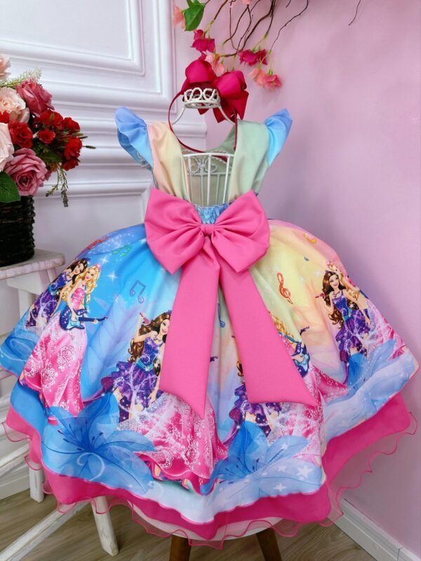 Vestido Infantil Festa da Barbie - Image 2