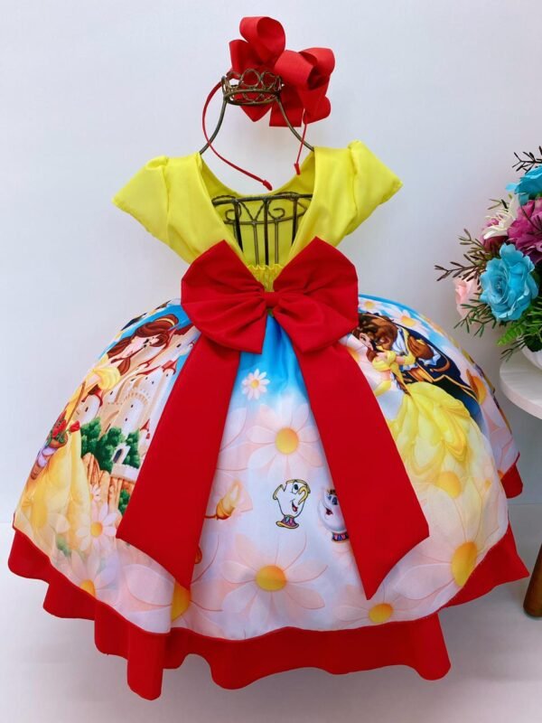 Vestido Infantil Bela e a Fera - Image 2