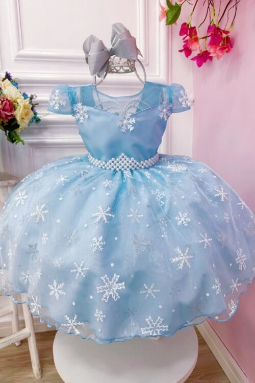 Vestido Infantil Frozen Princesas